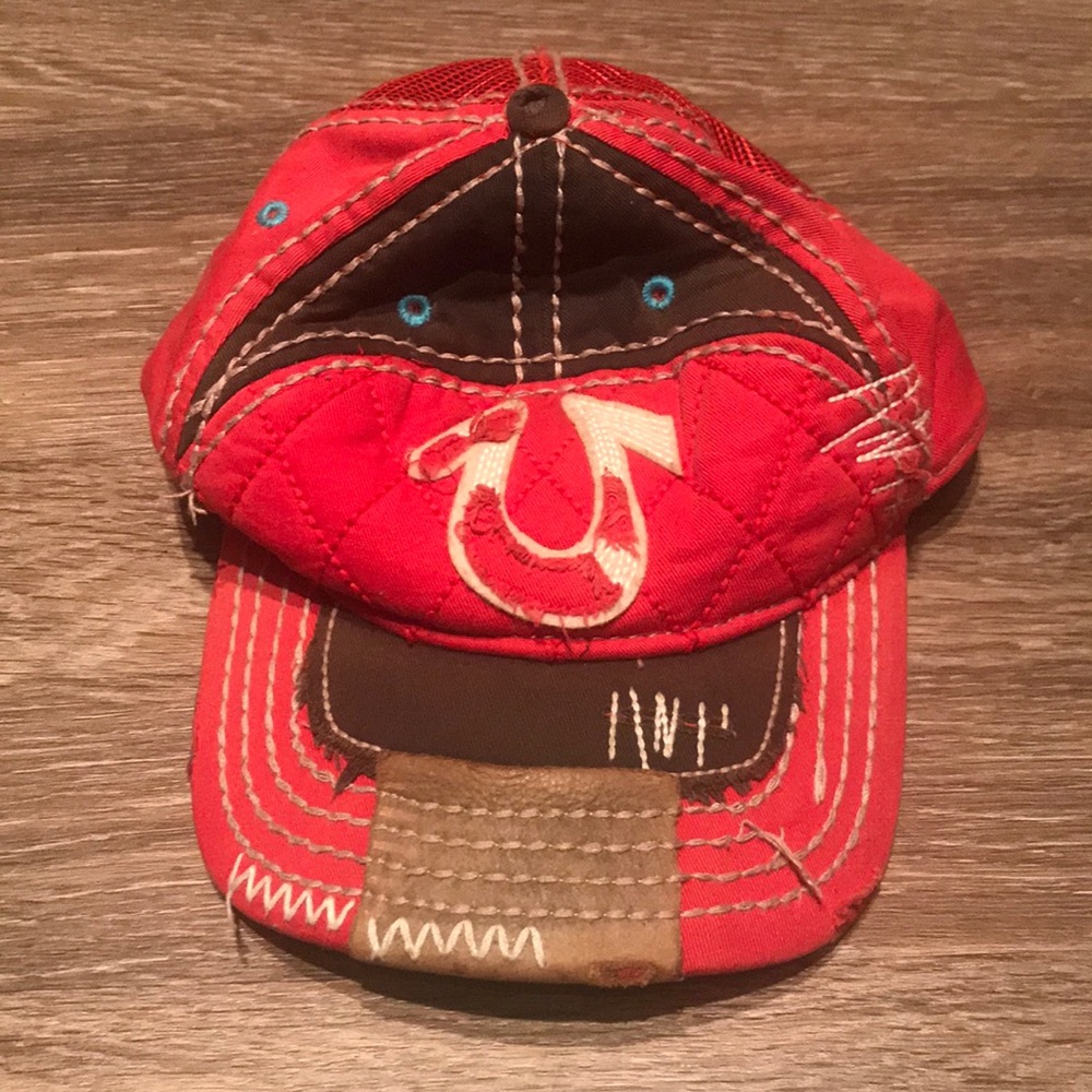 True Religion Distressed Trucker Hat